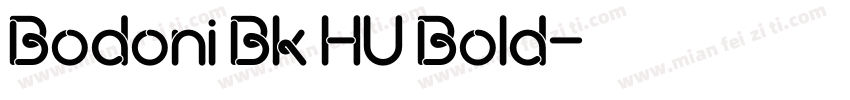 Bodoni Bk HU Bold字体转换